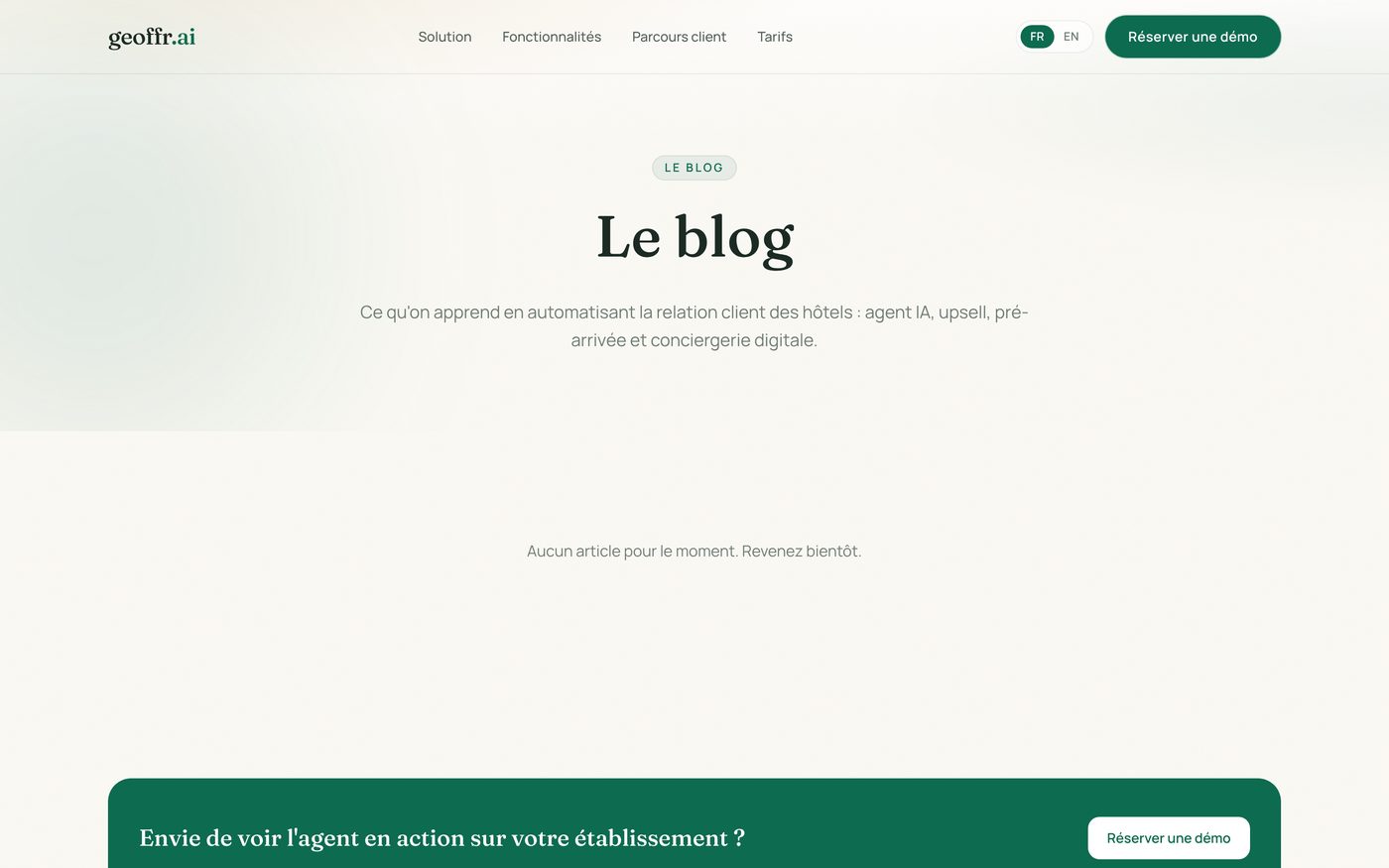 The French blog listing page